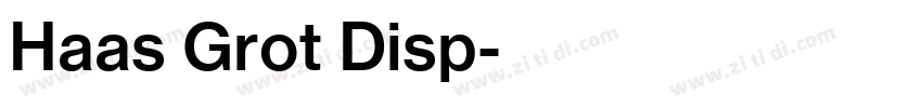Haas Grot Disp字体转换 Haas Grot Disp字体转换